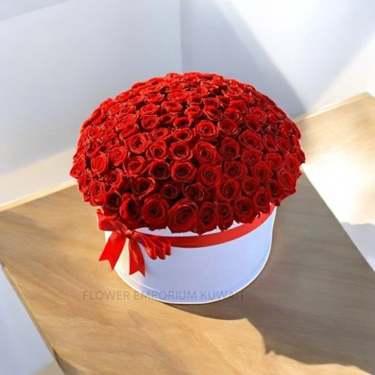 100 Red Roses Box