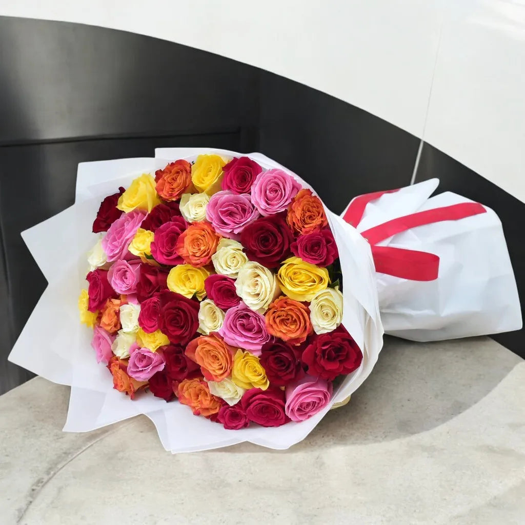 51 Mixed Roses Bouquet