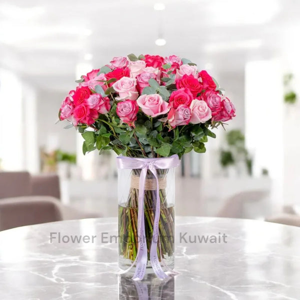 51 Mixed Roses – Flower Emporium