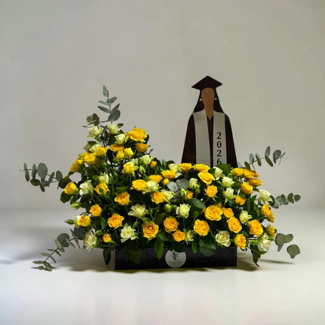 Graduation Wishes Flower Box
