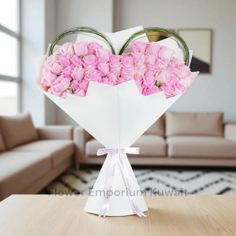 Great Pink Roses Bouquet
