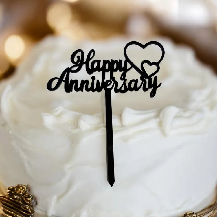 Happy Anniversary Heart Topper