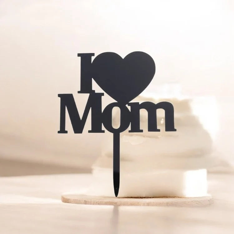 Love Mom Heart Topper