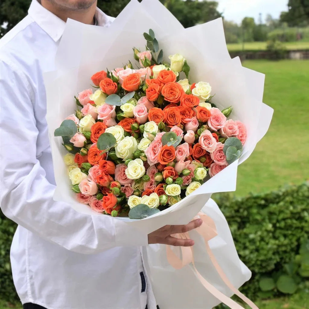 Mixed Baby Roses Bouquet