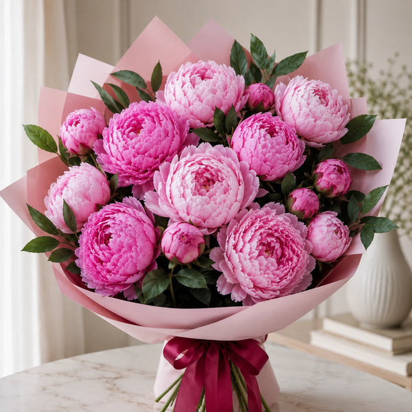 Pink Peonies Bouquet