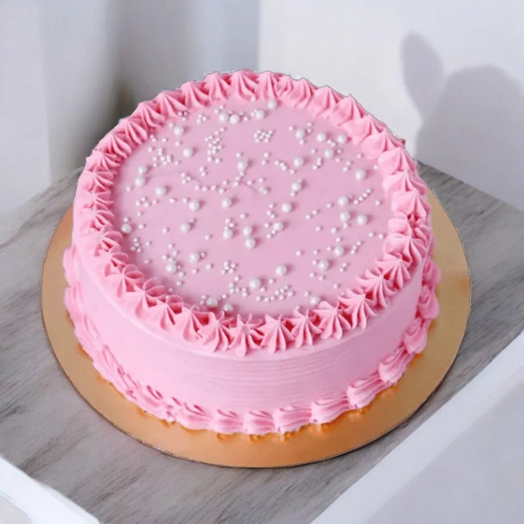 Pink Vanilla Cake