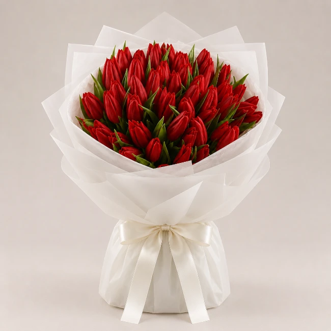 Red Tulips Bouquet