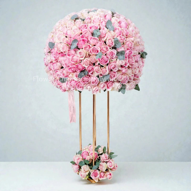 VIP Pink Roses Stand