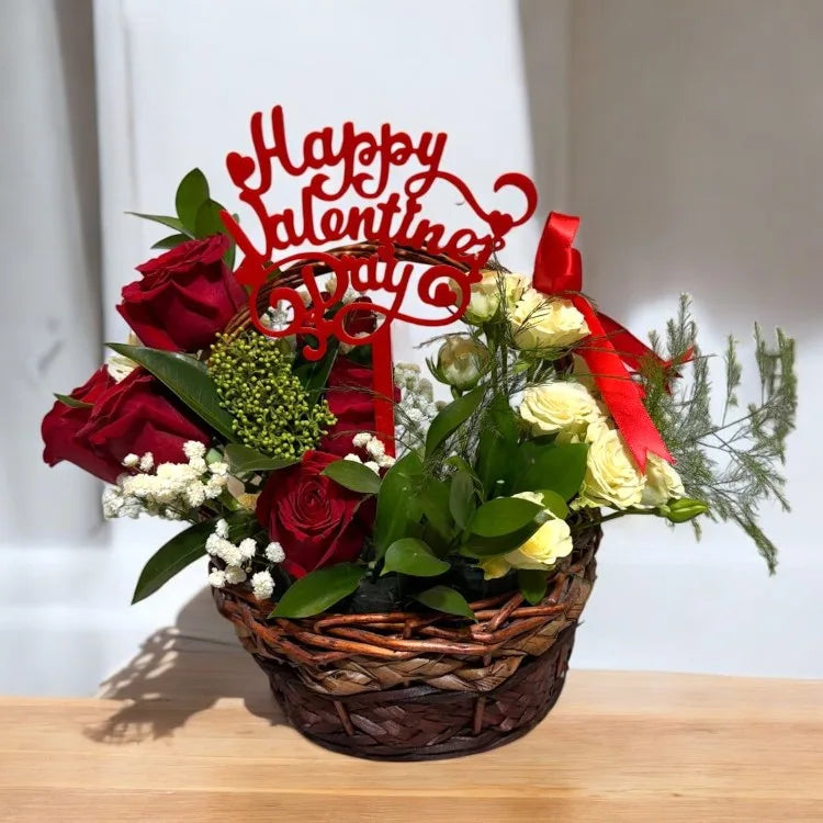 Valentine Flower Basket