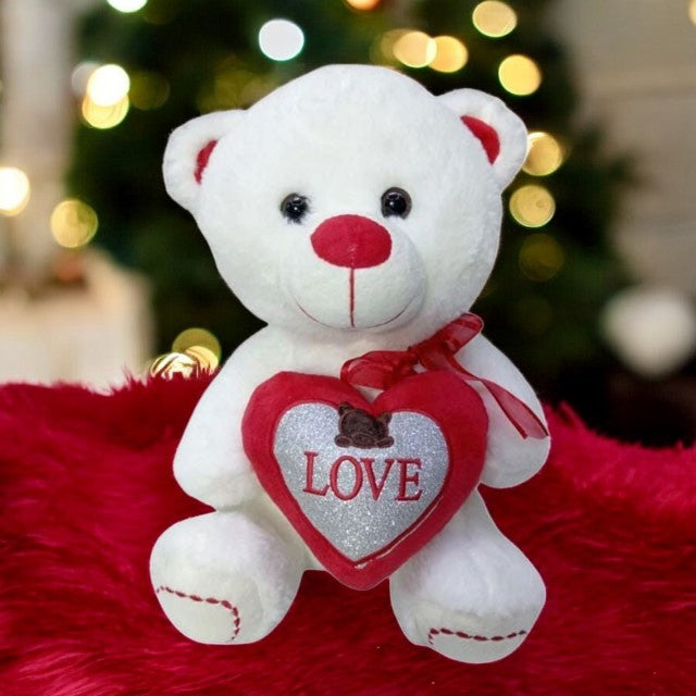 White Love Teddy Bear