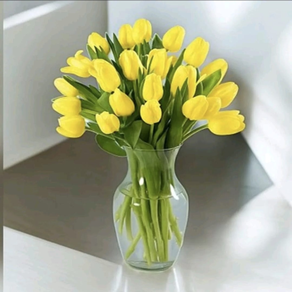 Yellow Tulips Vase